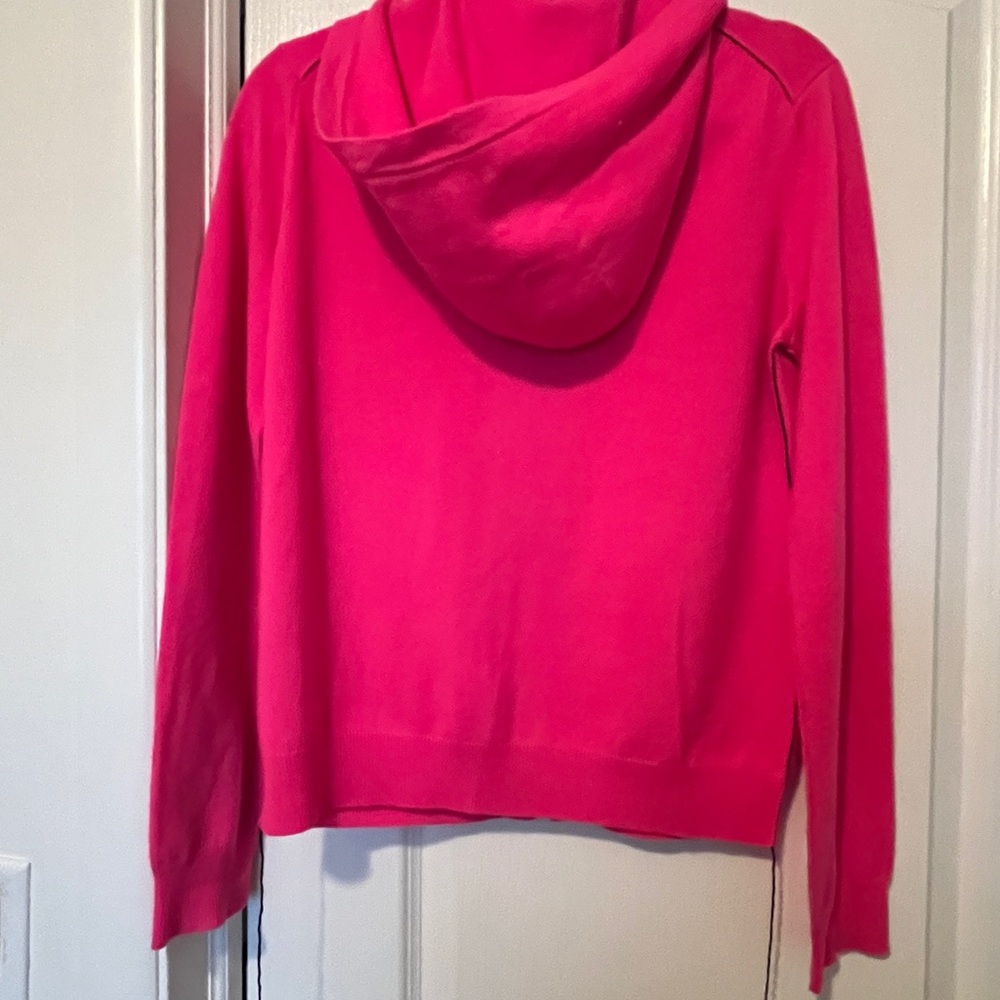 Vibrant Pink Zip-Up Hoodie - Picture 3 of 6